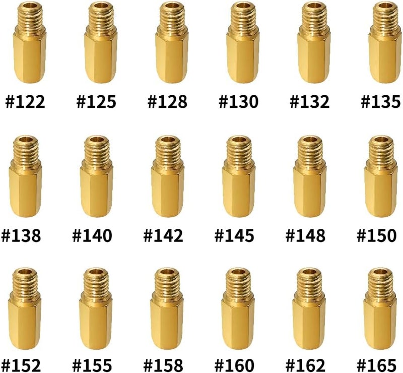 Strongthium Carburetor Main Jet Kit for Nibbi Keihin FCR FCR-MX PE PJ PWK PWM 99101-357 122# ~ 165# - Image 2